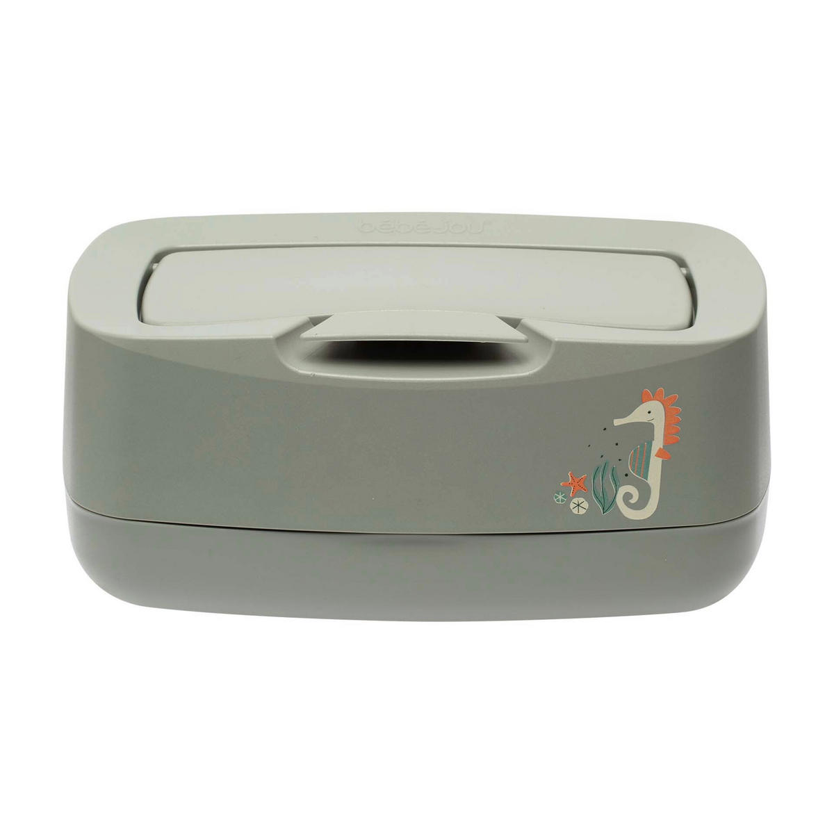 FEUCHTTÜCHERBOX OCEAN VIBES  - Grün, Basics, Kunststoff (21/13/9cm) - Bebe Jou