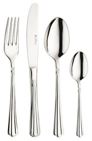 BESTECKSET BERNINI 24-teilig Stahl  - Edelstahlfarben, Basics, Metall (25,5/7/5,3cm) - Pintinox