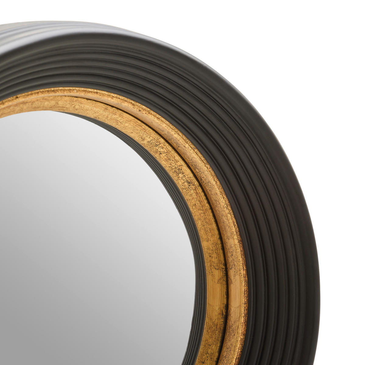 WANDSPIEGEL 38,5/38,5/6,5 cm  - Goldfarben/Schwarz, Design, Glas/Holzwerkstoff (38,5/38,5/6,5cm) - Novel