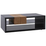 COUCHTISCH QUADRA Eiche furniert 120/67/40 cm rechteckig Dunkelgrau, Eiche Bianco  - Eiche Bianco/Eichefarben, Design, Holz/Holzwerkstoff (120/67/40cm) - Ambiente