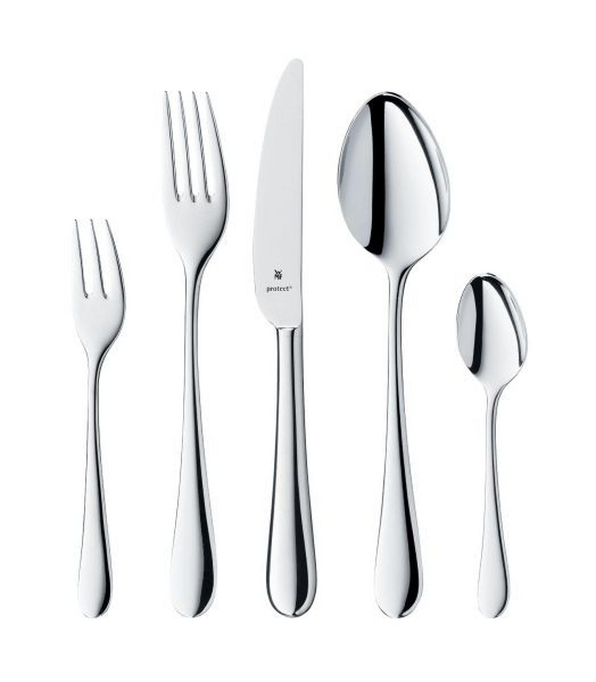BESTECKSET Merit 30-teilig Edelstahl  - Edelstahlfarben, Basics, Metall - WMF