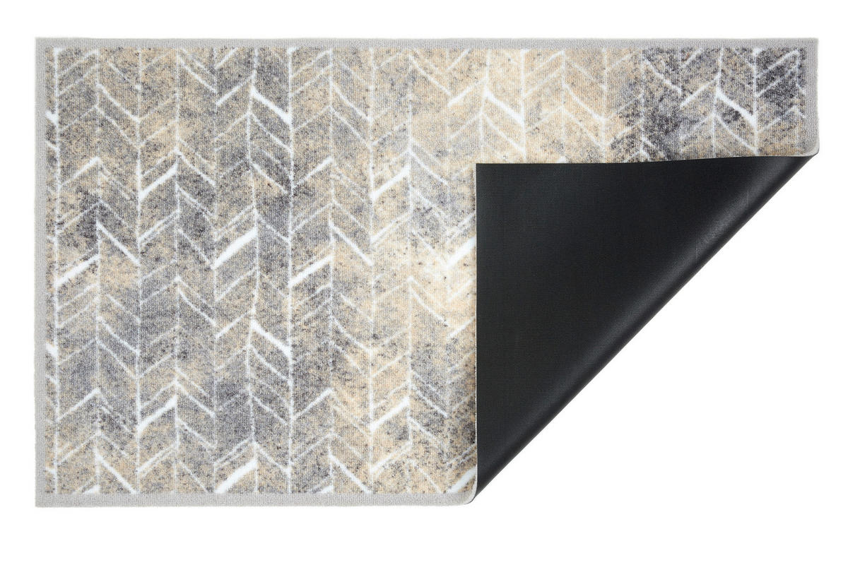 FUßMATTE  66/110 cm  Grau, Beige  - Beige/Grau, Design, Textil (66/110cm) - Esposa