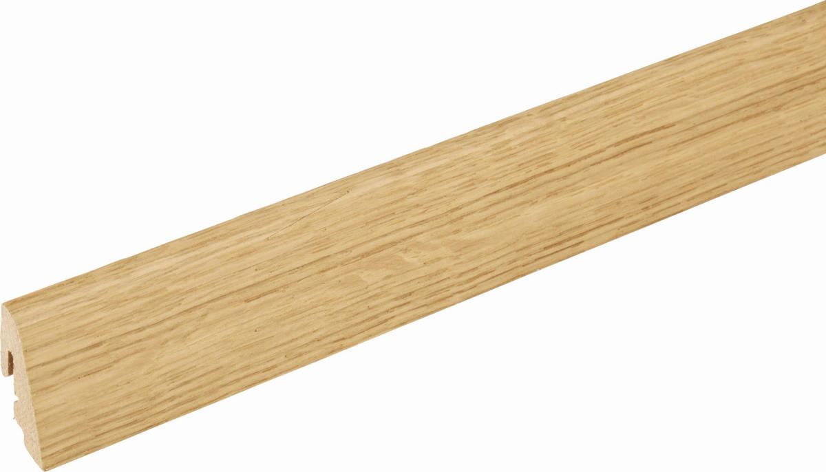 SOCKELLEISTE Eiche  per  m² - Eichefarben, Basics, Holz (240/1,9/3,85cm) - Homeware