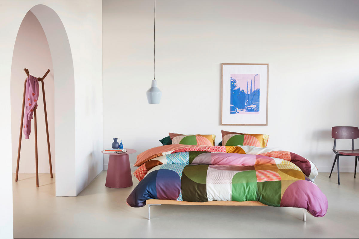 WENDEBETTWÄSCHE Sway Satin 140/200 cm  - Multicolor, Basics, Textil (140/200cm) - Novel