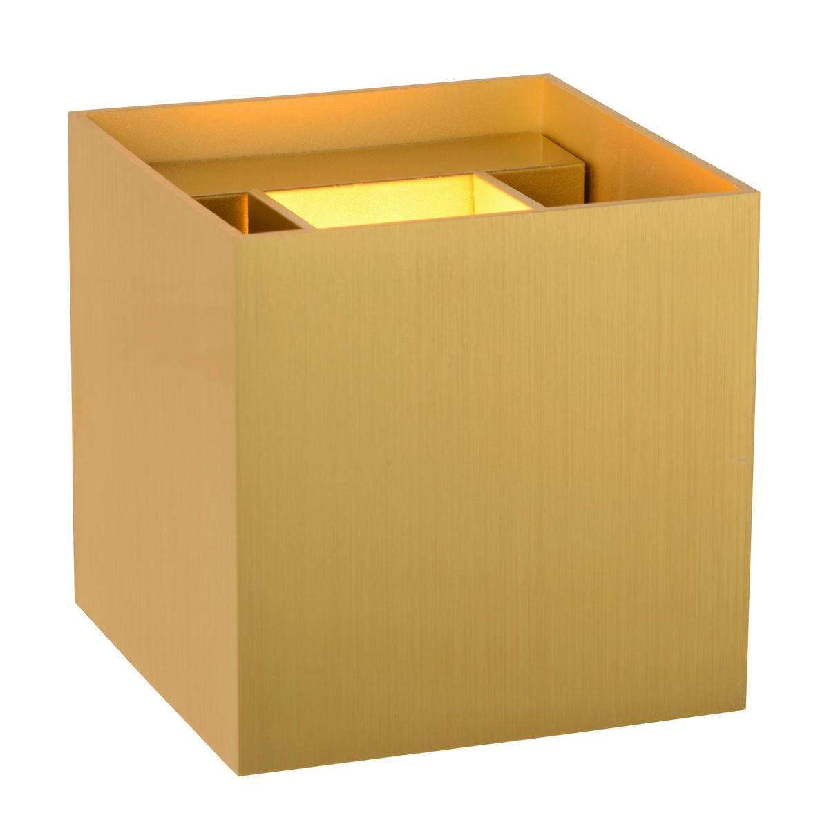 LED-WANDLEUCHTE Xio 9.7/9.7/9.7 cm   - Goldfarben, Design, Metall (9.7/9.7/9.7cm) - Lucide