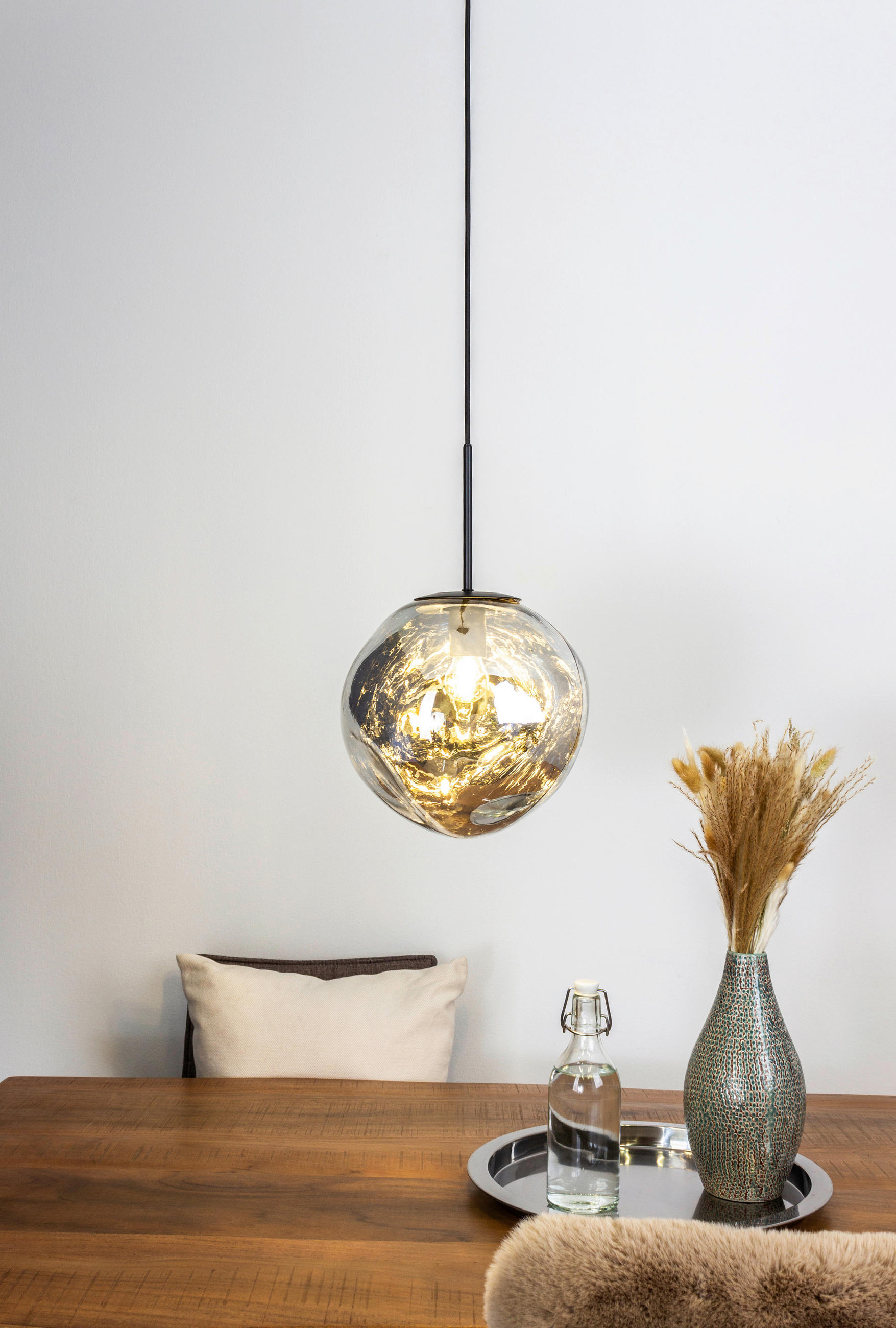 HÄNGELEUCHTE Canopus 28/150 cm   - Weiß, Basics, Glas (28/150cm)