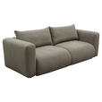 SCHLAFSOFA Flachgewebe Braun  inkl.  - Schwarz/Braun, MODERN, Kunststoff/Textil (248/94/109cm) - Carryhome