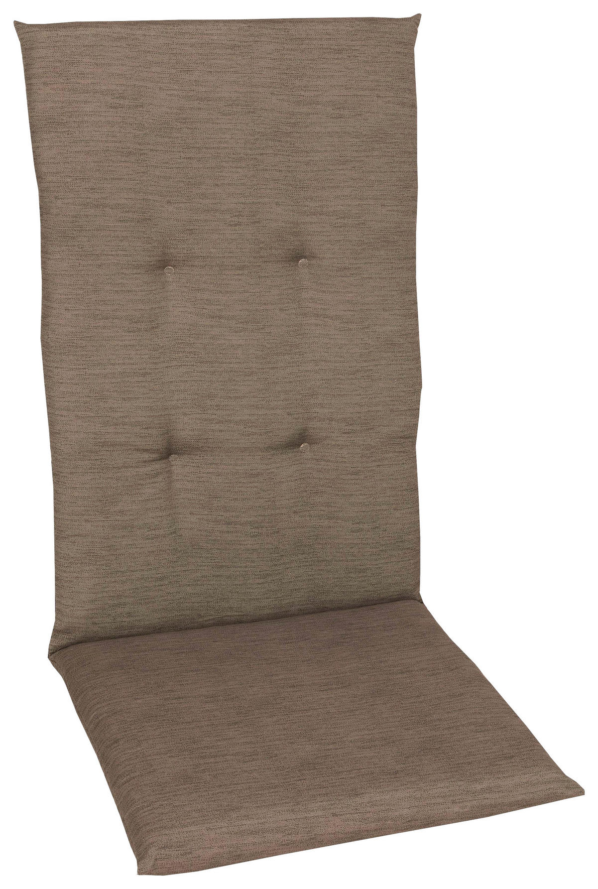 JASTUK ZA STOLICU SA NASLONOM  48/5/118 cm    - braon, Osnovno, tekstil (48/5/118cm) - Ambia Garden