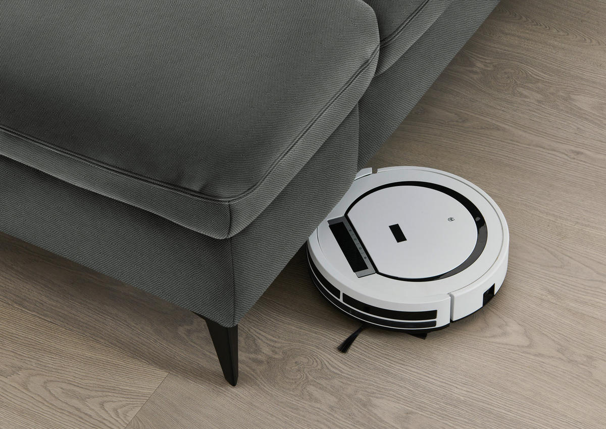 ECKSOFA  in Chenille Grau  288/198 cm  - Schwarz/Grau, Design, Textil/Metall (288/198cm) - Beldomo Style