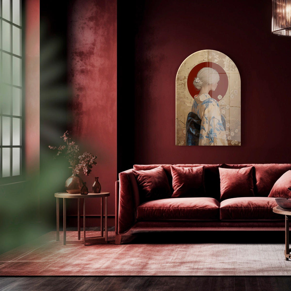 GLASBILD 70/100 cm  - Multicolor, Basics, Glas/Papier (70/100cm)