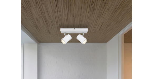 DECKENLEUCHTE 26/6/14,5 cm  - Weiß, Design, Metall (26/6/14,5cm) - Novel