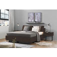 POLSTERBETT Matratze, Lattenrost Braun 200/200 cm  - Hellbraun/Anthrazit, Design, Holz/Textil (200/200cm) - Johann Jakob