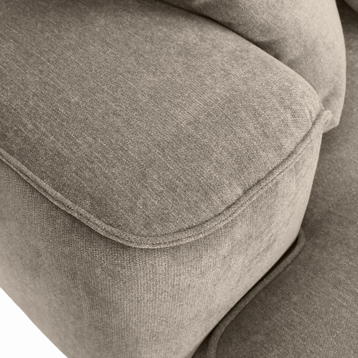 MEGASOFA Flachgewebe Graubraun  - Graubraun/Schwarz, MODERN, Kunststoff/Textil (270/77/140cm) - Lomoco