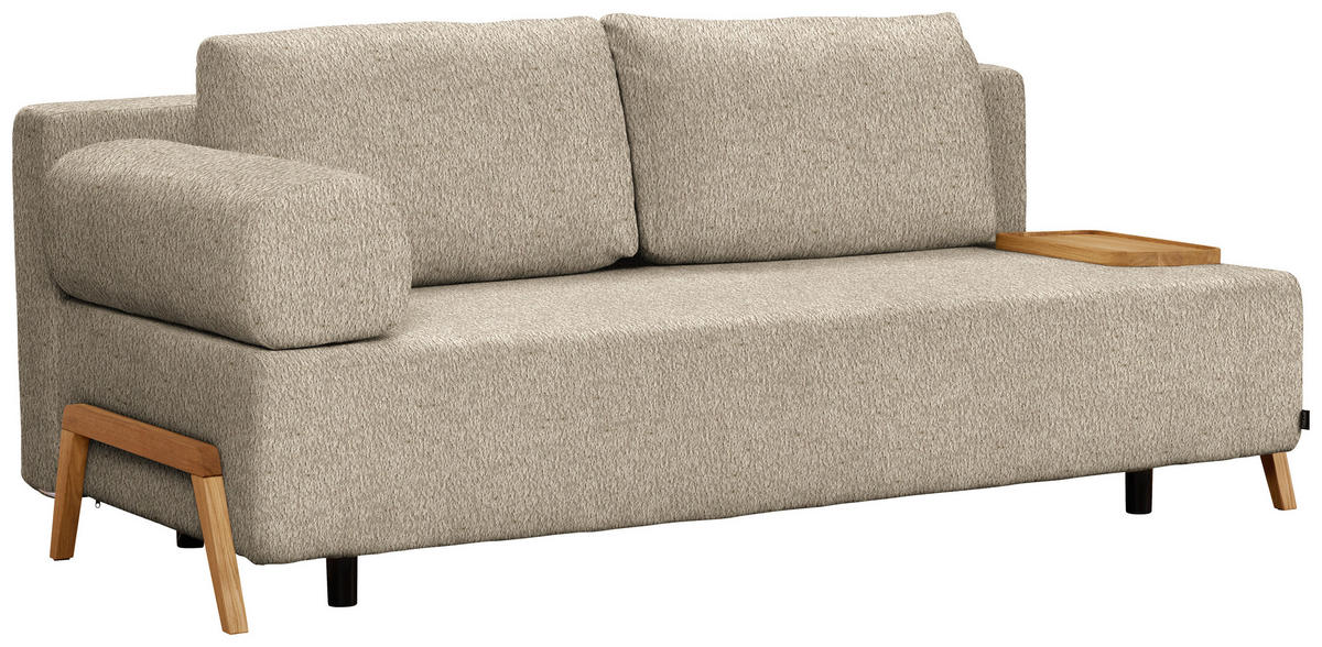 SCHLAFSOFA in Holz, Textil Braun  - Naturfarben/Braun, Design, Holz/Textil (211/88/102cm) - Niels Andersson