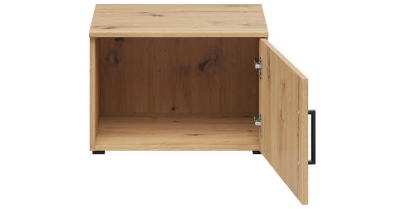 AUFSATZSCHRANK 50/35/40 cm  - Schwarz/Eiche Artisan, MODERN, Holzwerkstoff/Kunststoff (50/35/40cm) - Carryhome