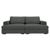 BIGSOFA in Chenille Anthrazit  - Anthrazit/Schwarz, Design, Textil (223/80/158cm) - Lomoco