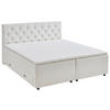 BOXBETT 160/200 cm  in Weiß  - Schwarz/Weiß, MODERN, Kunststoff/Textil (160/200cm) - MID.YOU