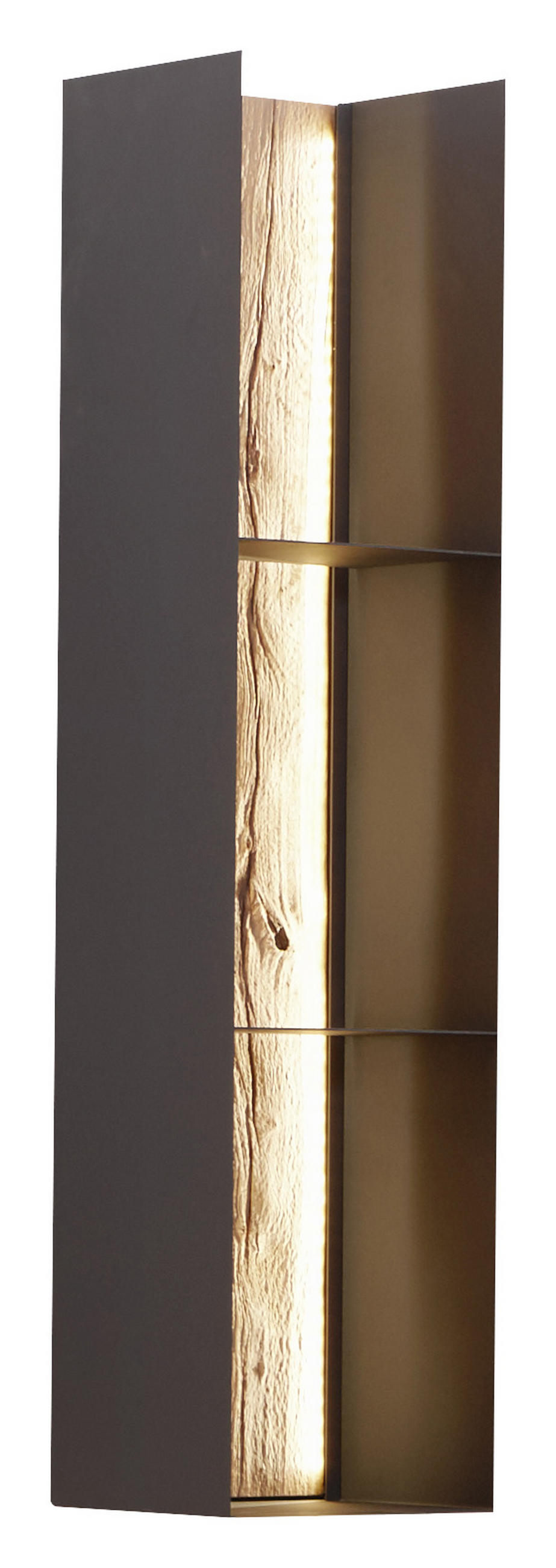 HÄNGEELEMENT Anthrazit, Buchefarben  29/115,5/23 cm  - Anthrazit/Buchefarben, Natur, Holz/Metall (29/115,5/23cm) - Valnatura