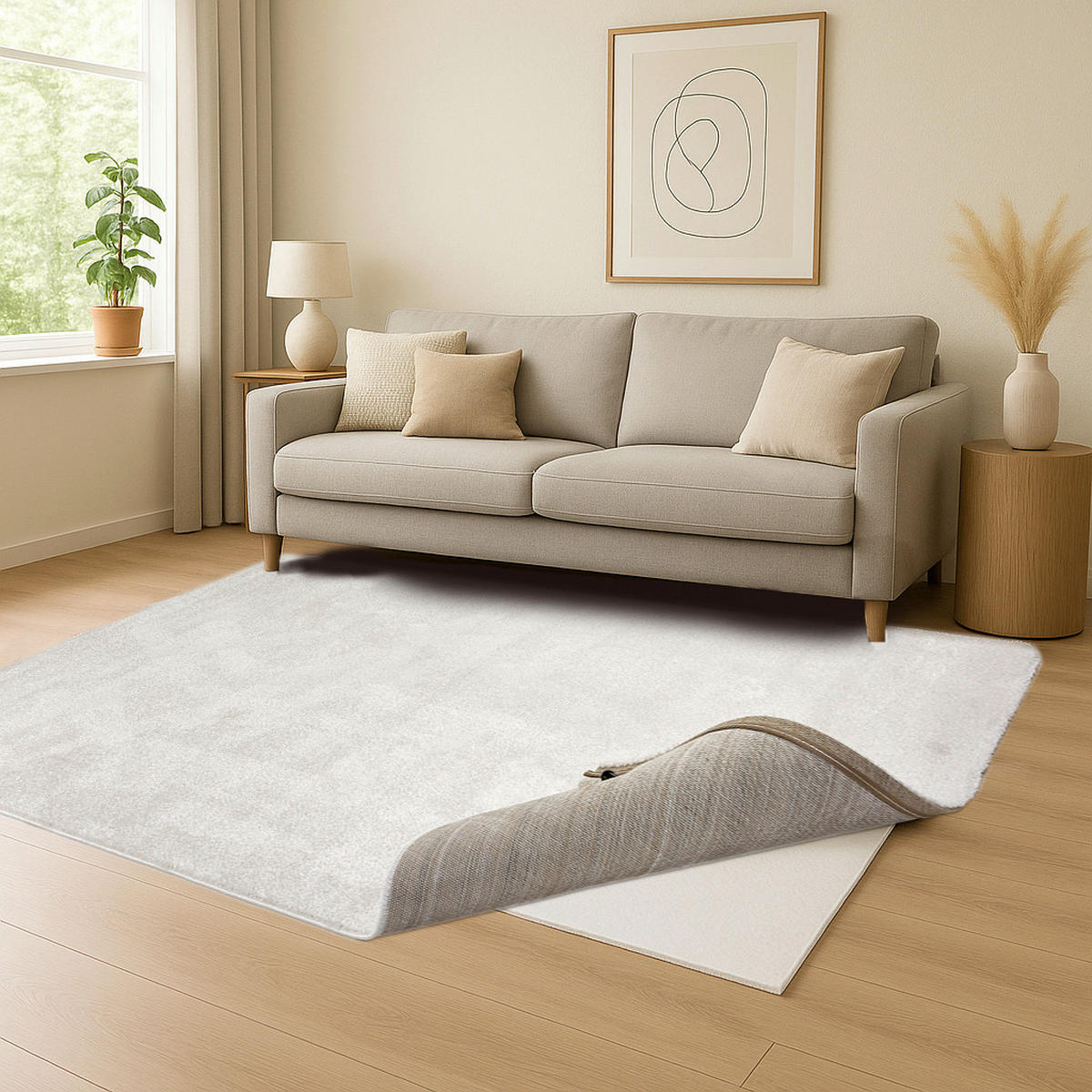 WEBTEPPICH 133/190 cm Sam Creme rechteckig  - Creme, Basics, Kunststoff (133/190cm) - Astra