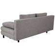 SCHLAFSOFA Lia in Webstoff Anthrazit  - Anthrazit/Schwarz, Design, Textil/Metall (197/84/92,5cm) - Hom`in