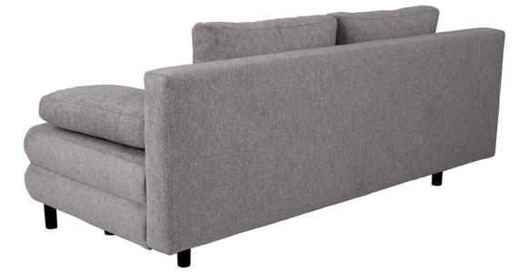 SCHLAFSOFA Lia in Webstoff Anthrazit  - Anthrazit/Schwarz, Design, Textil/Metall (197/84/92,5cm) - Hom`in