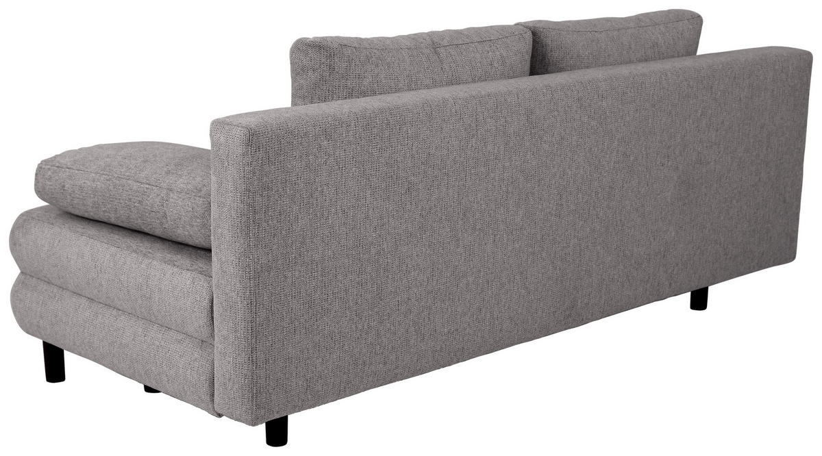 SCHLAFSOFA  mit Webstoff Anthrazit  - Anthrazit/Schwarz, Design, Textil/Metall (197/84/92,5cm) - home24