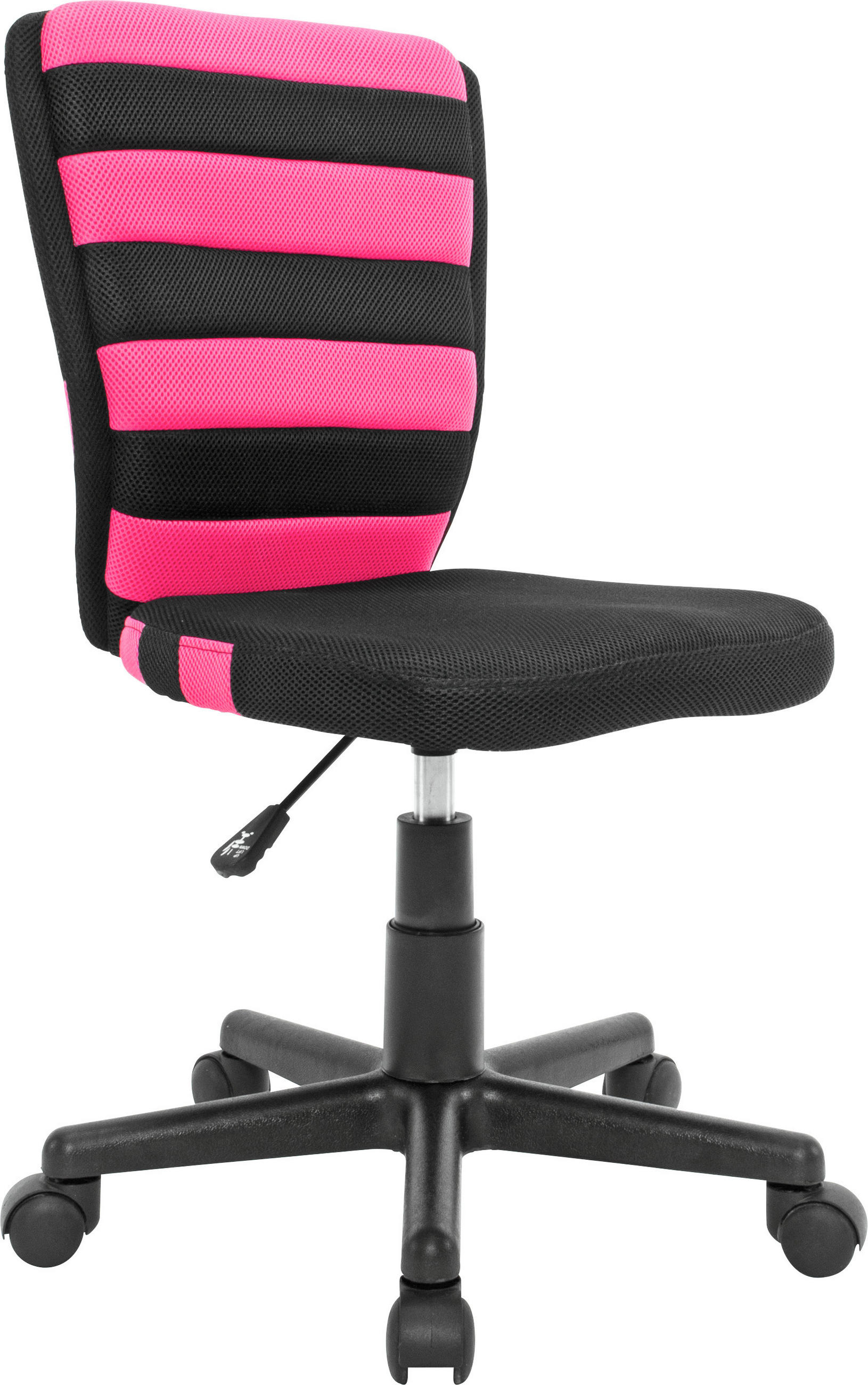 OTOČNÁ ŽIDLE PRO MLÁDEŽ, síťovina, černá, pink - pink/černá, Konvenční, kov/textil (41/81-93/51cm) - Carryhome
