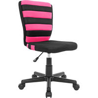 OTOČNÁ ŽIDLE PRO MLÁDEŽ, síťovina, černá, pink - pink/černá, Konvenční, kov/textil (41/81-93/51cm) - Carryhome