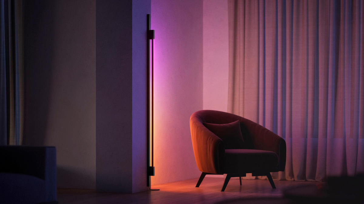 SCHIENENSYSTEM Perifo 12.8/2.6/271.5 cm  - Schwarz, Design, Metall (12.8/2.6/271.5cm) - Philips HUE