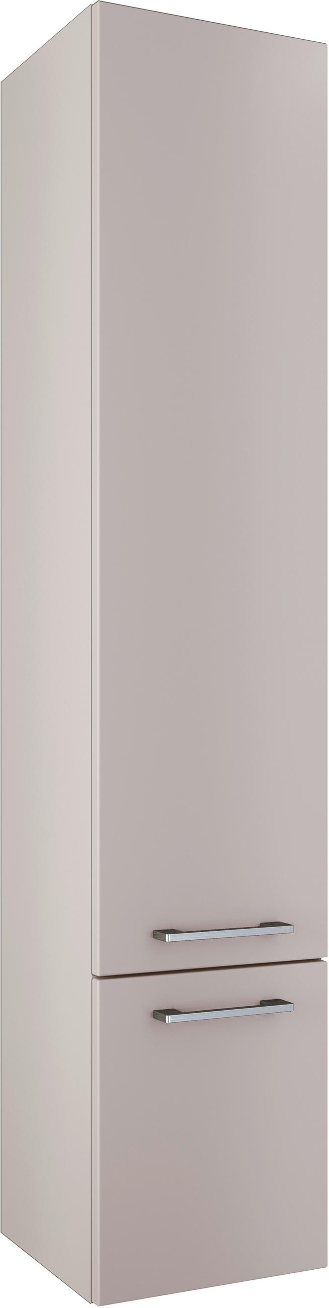HOCHSCHRANK 35/168/35 cm  - Chromfarben/Greige, Basics, Glas/Holzwerkstoff (35/168/35cm)
