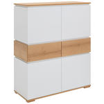 HIGHBOARD  in 100/120/40 cm  - Eichefarben/Weiß, KONVENTIONELL, Holzwerkstoff (100/120/40cm) - Novel