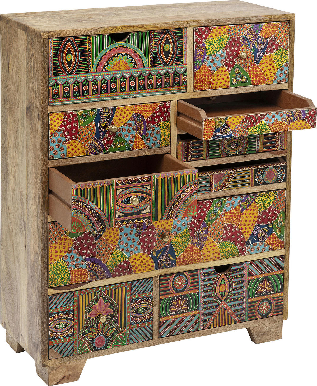 KOMMODE  in 71/90/30 cm  - Goldfarben/Multicolor, Design, Holz/Metall (71/90/30cm) - Kare-Design