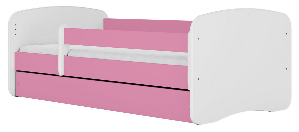 KINDER-/JUNIORBETT - Pink/Birkefarben, MODERN, Holz/Holzwerkstoff (80/160cm) - MID.YOU