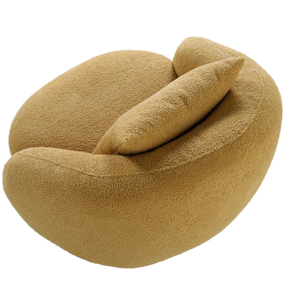 COCKTAILSESSEL in Chenille Senfgelb  - Senfgelb/Schwarz, Lifestyle, Textil/Metall (101/79/96cm) - Xora