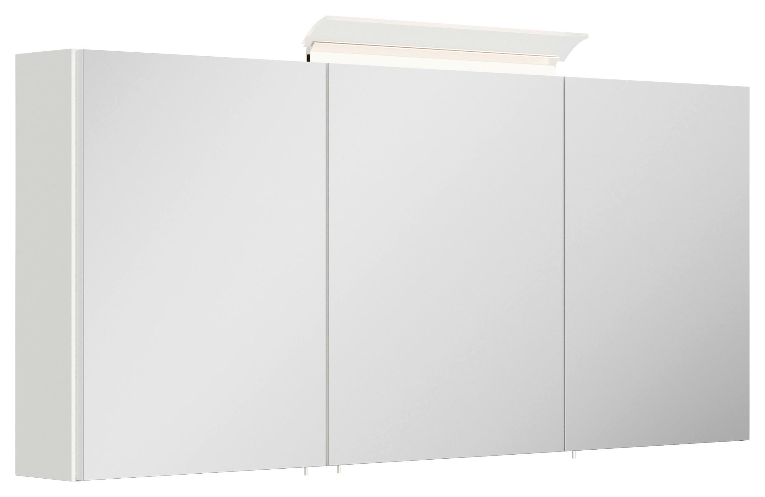 SPIEGELSCHRANK 140/62/17 cm  - Weiß Hochglanz, MODERN, Glas/Holzwerkstoff (140/62/17cm) - MID.YOU