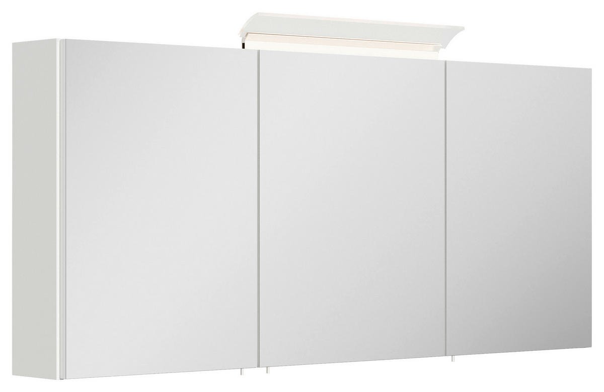 SPIEGELSCHRANK 140/62/17 cm  - Weiß Hochglanz, MODERN, Glas/Holzwerkstoff (140/62/17cm) - MID.YOU