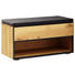 GARDEROBENBANK - Eichefarben/Anthrazit, Natur, Holz/Holzwerkstoff (85/45/38cm) - Linea Natura GARDEROBENBANK - Eichefarben/Anthrazit, Natur, Holz/Holzwerkstoff (85/45/38cm) - Linea Natura