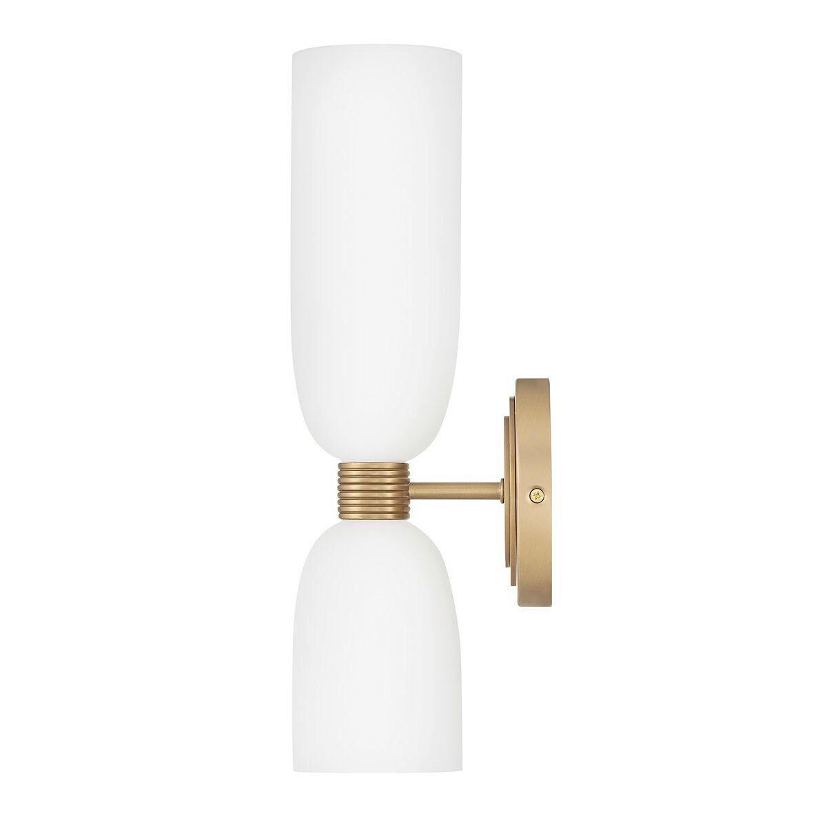 BADEZIMMER-WANDLEUCHTE Tallulah  37,3/12/14,5 cm  - Messingfarben, KONVENTIONELL, Glas/Metall (37,3/12/14,5cm) - Elstead Lighting