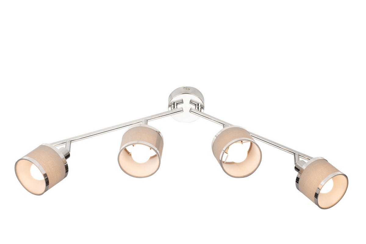 STRAHLER Anello 89,3/10/19,5 cm   - Chromfarben/Grau, Basics, Kunststoff/Textil (89,3/10/19,5cm) - Novel