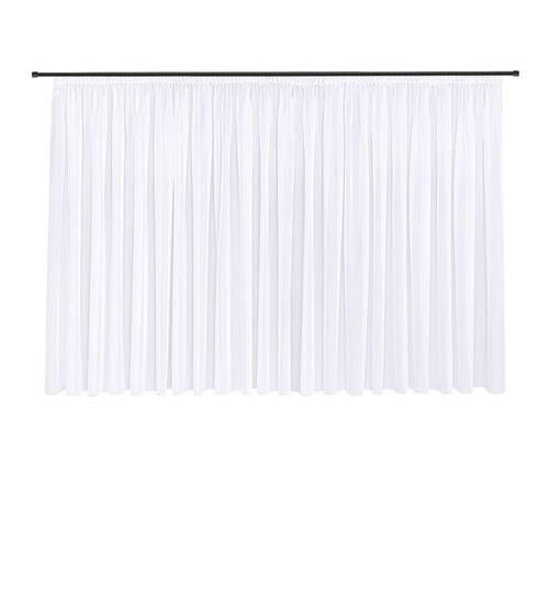 FERTIGSTORE  transparent  600/175 cm   - Weiß, Basics, Textil (600/175cm)