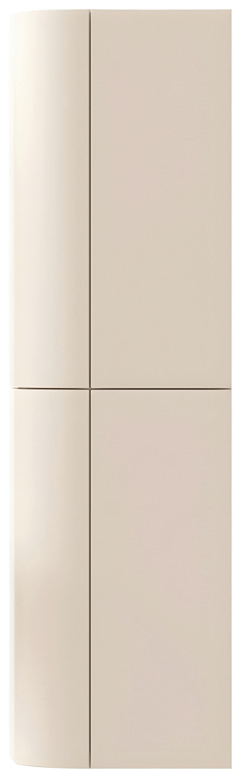 HOCHSCHRANK 45/160/30 cm  - Kaschmir, KONVENTIONELL, Glas/Holzwerkstoff (45/160/30cm) - Novel