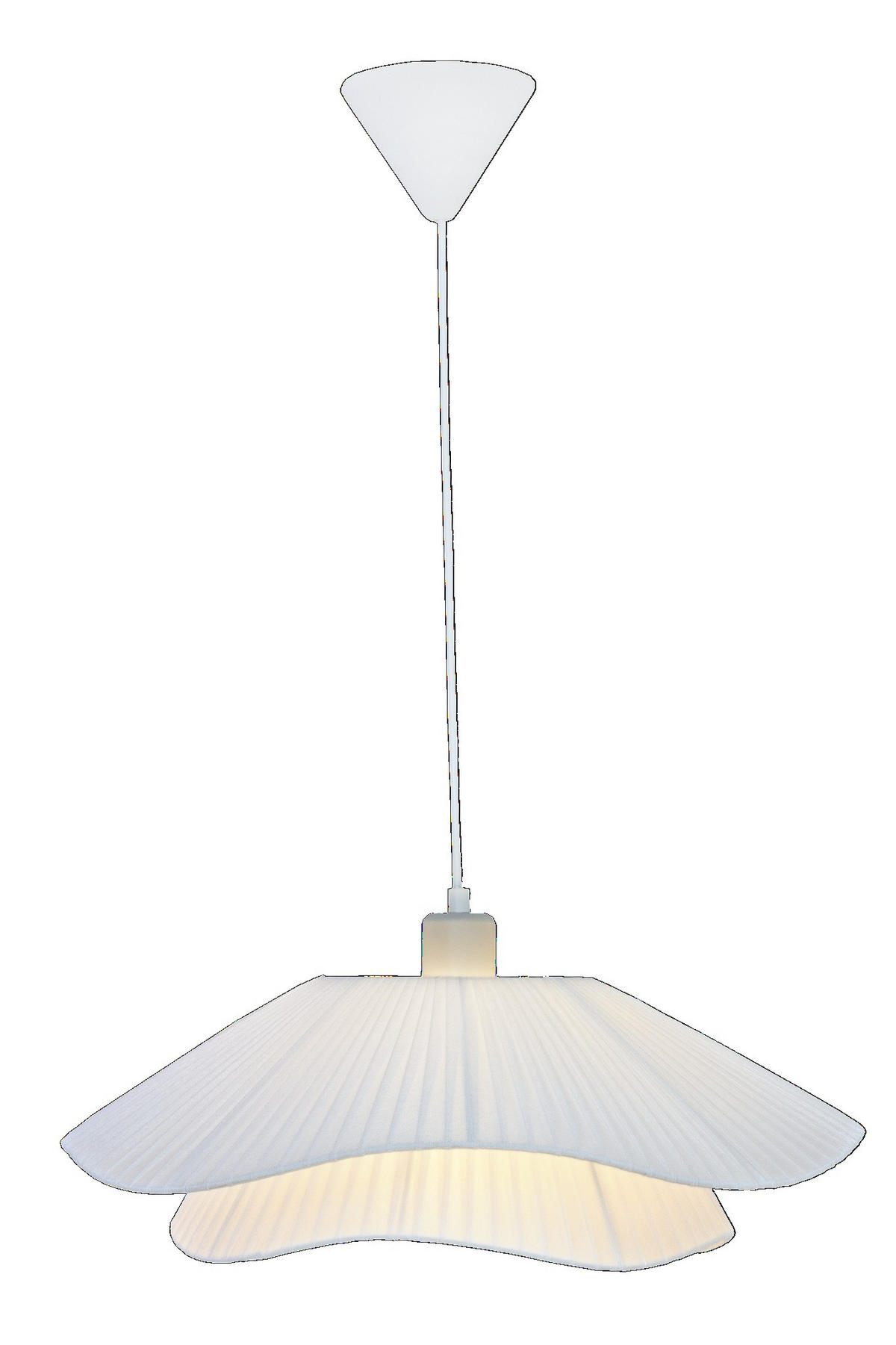 HÄNGLAMPA 50/23 cm  - vit, Klassisk, metall/textil (50/23cm) - Best Price
