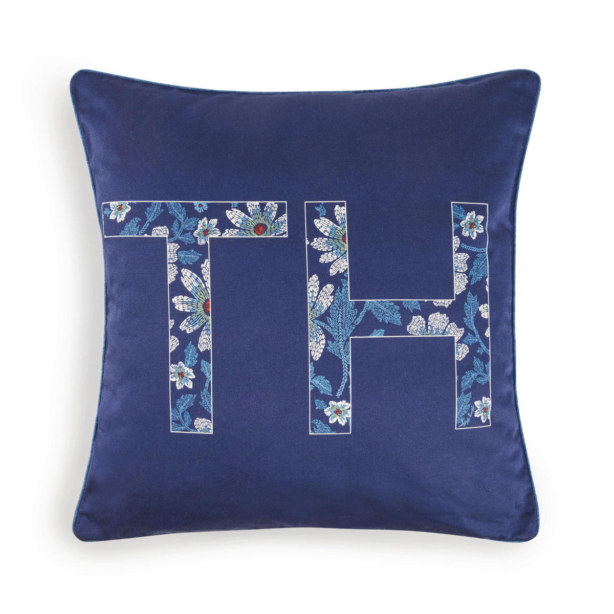 KISSENHÜLLE Outdoor 40/40 cm  - Blau/Grau, Basics, Textil (40/40cm) - Tommy Hilfiger