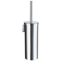 WC GARNITURA SA ČETKOM  boja hroma  metal  - boja hroma, Dizajnerski, metal/plastika (11,9/39cm)