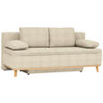 SCHLAFSOFA  in Webstoff Beige  - Beige/Naturfarben, KONVENTIONELL, Holz/Textil (203/95/96cm) - Venda
