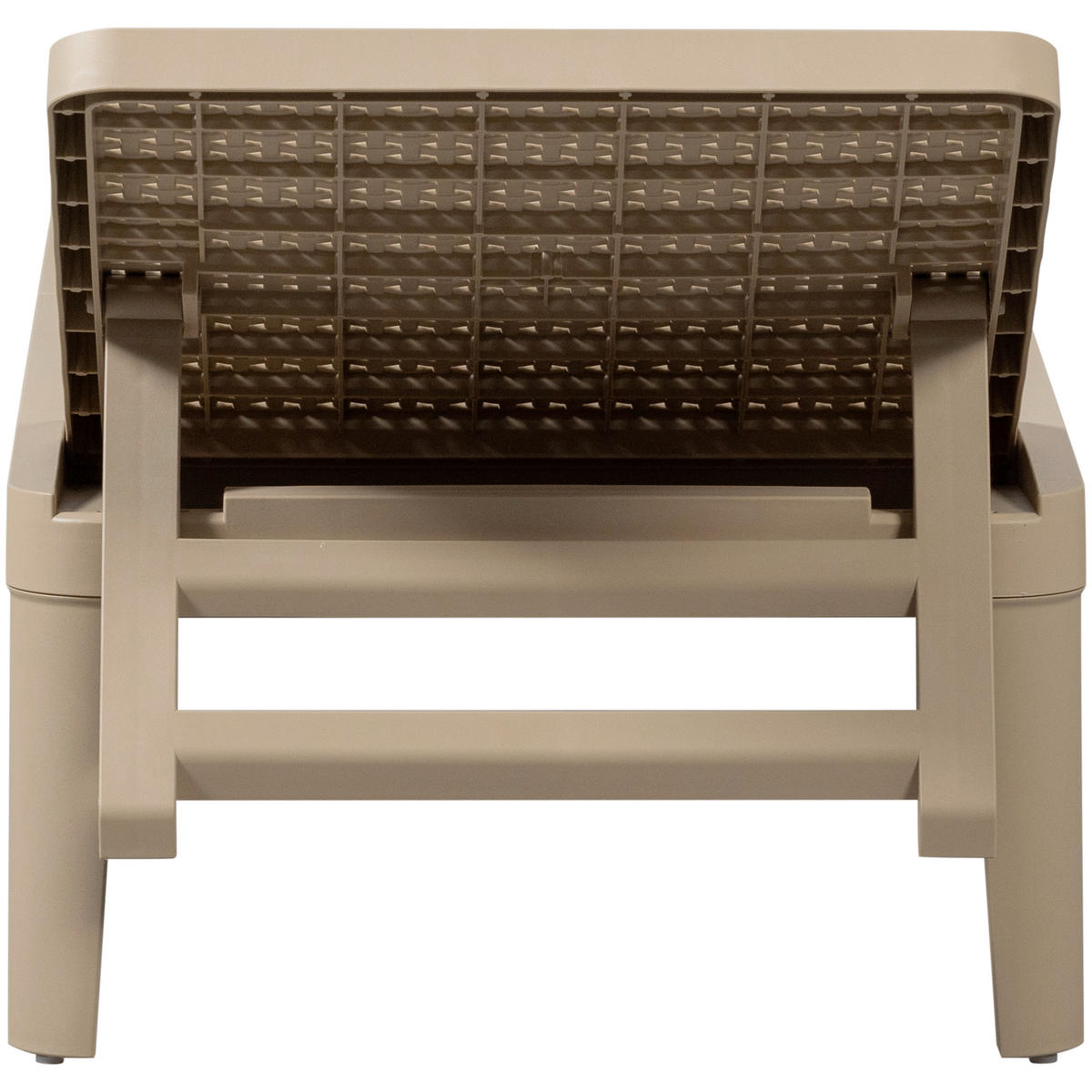 GARTENLIEGE 55/29/191 cm  - Sandfarben, Design, Kunststoff (55/29/191cm) - Livetastic