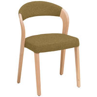 STUHL in Holz, Textil Honig, Wildeiche  - Wildeiche/Honig, Natur, Holz/Textil (55/79,5/55cm) - Voglauer