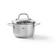 KOCHTOPFSET SAPHIRA 4-teilig  - Klar/Edelstahlfarben, Basics, Glas/Metall - Homeware Profession.