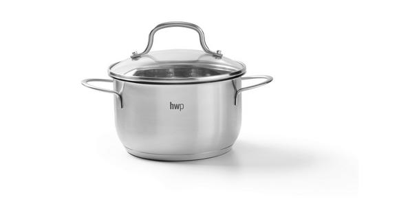 KOCHTOPFSET SAPHIRA 4-teilig  - Klar/Edelstahlfarben, Basics, Glas/Metall - Homeware Profession.