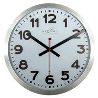 VÄGGKLOCKA 35/35/4,5 cm   - silver, Basics, metall (35/35/4,5cm)